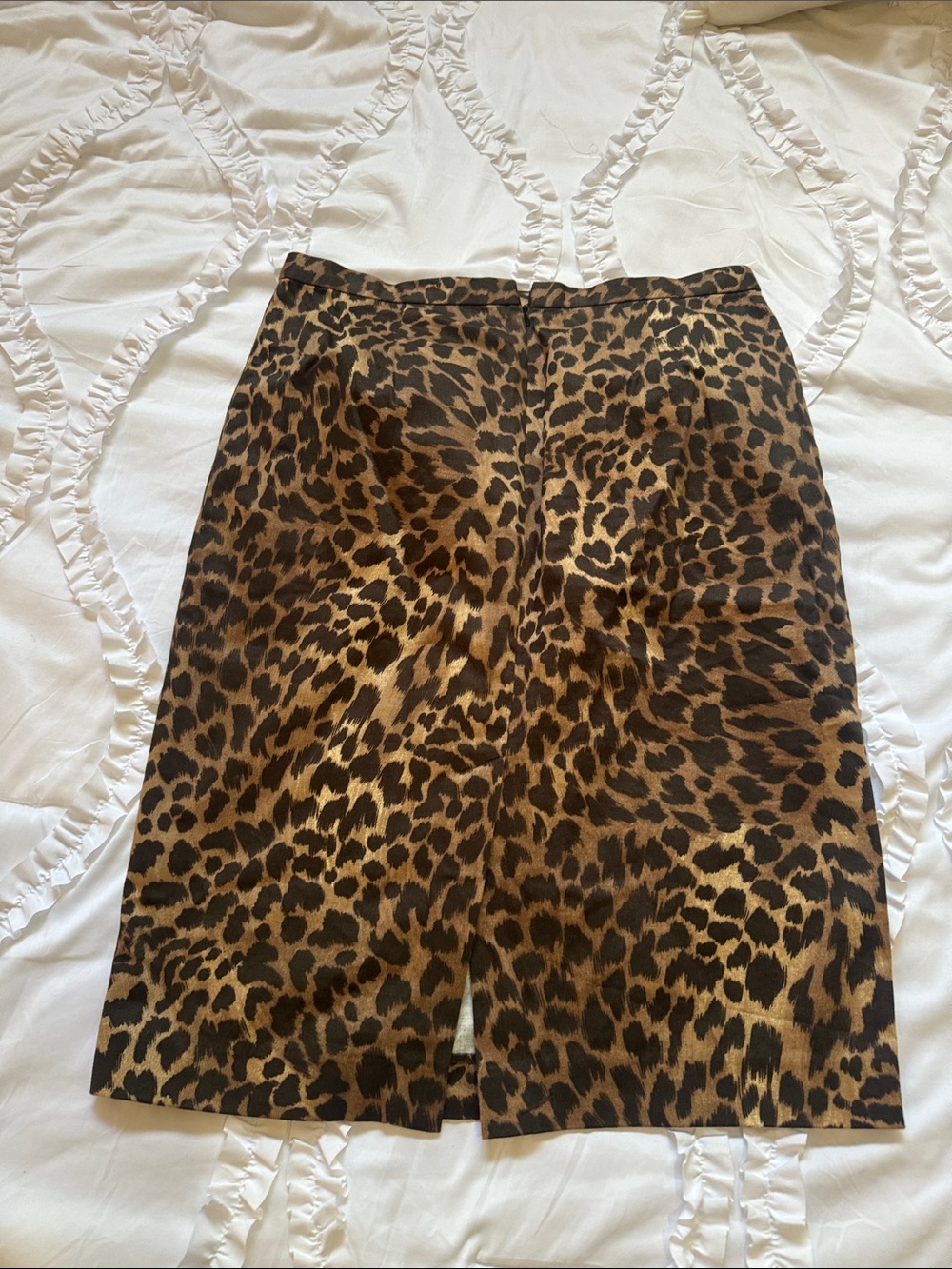 MICHAEL Michael Kors Leopard-Print Pencil Skirt in Brown and Black - Picture 4 of 8